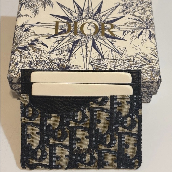 Dior Black and Cream Monogram Card Holder - Picture 1 of 1
